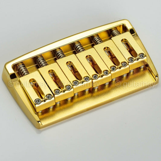 NEW Gotoh 510FX-6 String Hardtail Solid Brass w/ Steel Saddles 10.5mm - GOLD