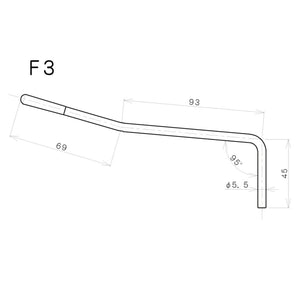 NEW Gotoh F3 Whammy Bar for GE1996T Floyd Rose Tremolo System Bridge COSMO BLACK