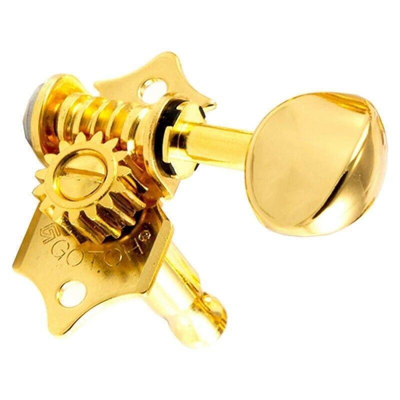 NEW Gotoh SE770-05M OPEN-GEAR Tuning Keys L3+R3 w/ screws 3x3 Tuners - GOLD