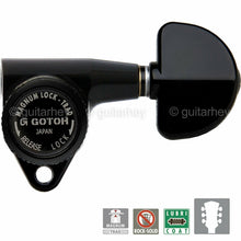 Load image into Gallery viewer, NEW Gotoh SG301-20 MGTB L3+R3 Set Locking Tuners LARGE DOME Buttons 3x3 - BLACK