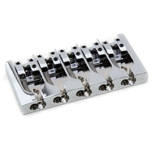 Carregar imagem no visualizador da galeria, NEW Hipshot 5A500AC 5-String A Style Aluminum Bass Bridge .708&quot; Spacing - CHROME