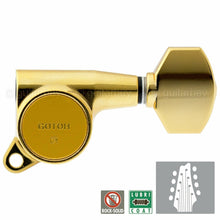 Load image into Gallery viewer, NEW Gotoh SG381-07 L4+R4 Guitar Tuners 8-String Set SMALL Buttons 4x4 - GOLD