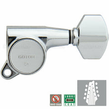 Load image into Gallery viewer, NEW Gotoh SG381-07 L4+R4 Guitar Tuners 8-String Set SMALL Buttons 4x4 - CHROME