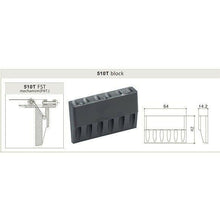Load image into Gallery viewer, NEW Gotoh 510T-FE1 Non-locking 2 Point Tremolo Bridge 37mm HEIGHT BLOCK - CHROME