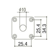 Carregar imagem no visualizador da galeria, NEW Gotoh JCB-4 Les Paul Jack Plate Square Curved for Les Paul Guitar - NICKEL