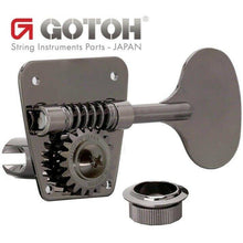 Load image into Gallery viewer, Gotoh FB30LP 4 In-Line Bass Tuners Vintage Fender Style LOLLIPOP - COSMO BLACK
