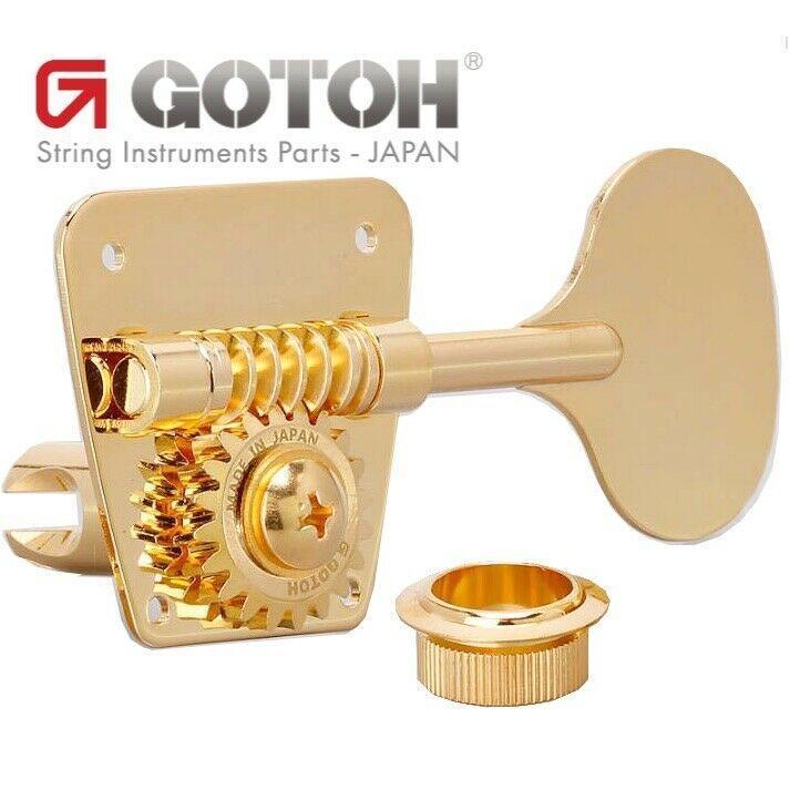 NEW Gotoh FB30LP 4 In-Line Bass Tuners Vintage Fender Style LOLLIPOP - GOLD