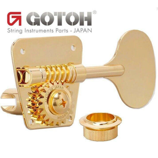 NEW Gotoh FB30LP 4 In-Line Bass Tuners Vintage Fender Style LOLLIPOP - GOLD