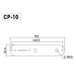 NEW Gotoh CP10 RELIC Factory Aged Chrome Control Plate, Fender Telecaster Tele