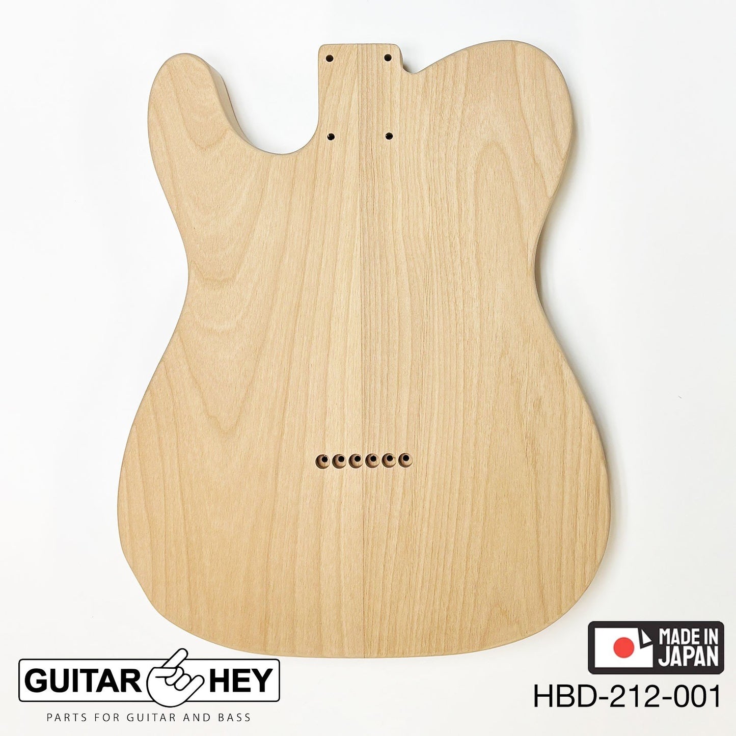 Hosco Unfinished Replacement Body for Telecaster Tele® 2 Piece Alder SANDED #001