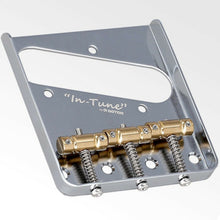 Load image into Gallery viewer, NEW Gotoh BS-TC1 Tele Bridge, Brass &quot;In-Tune&quot; Saddle PAT-P space 10.8mm - CHROME