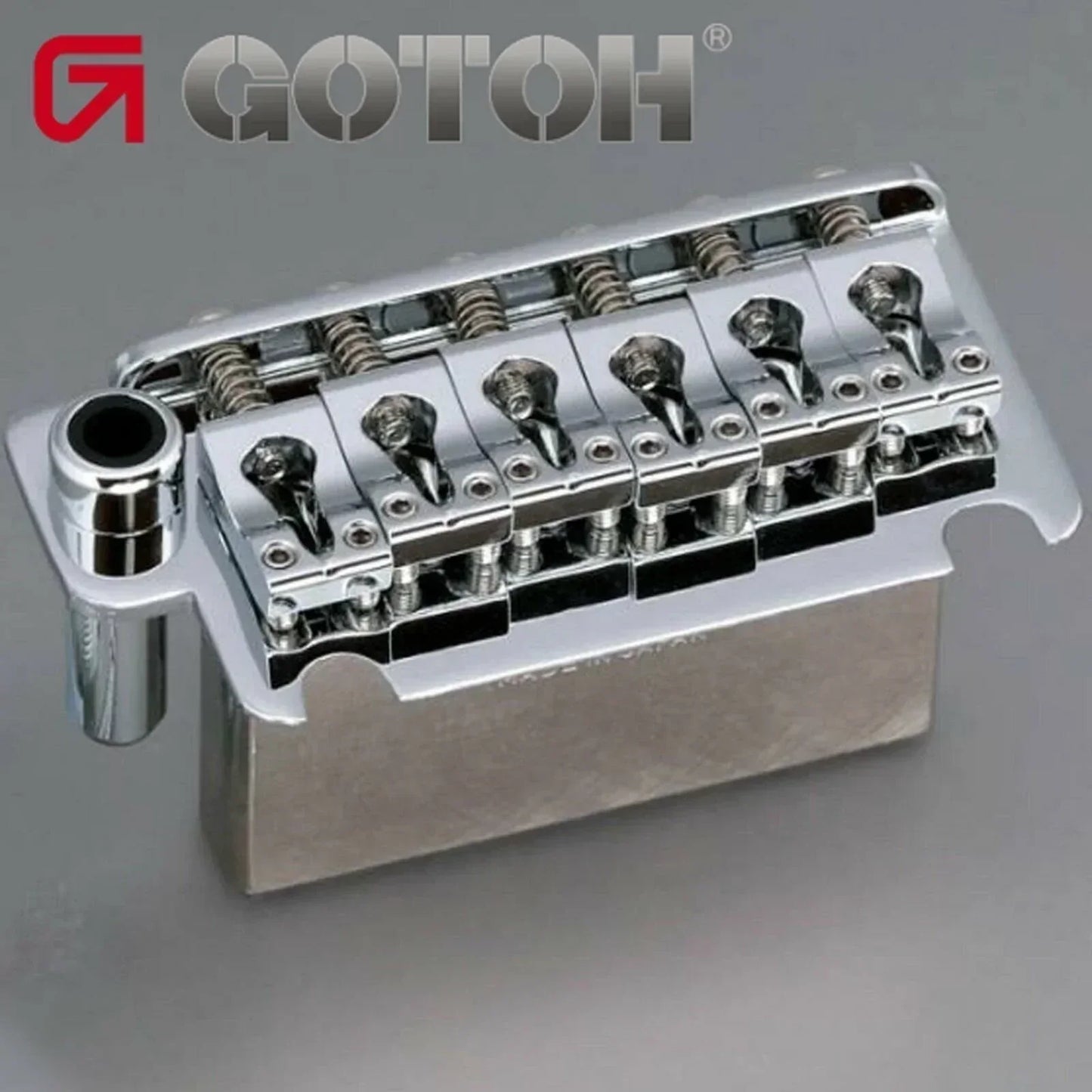 NEW Gotoh 510TS-BS1 Non-locking 2 Point Tremolo Bridge w/ STEEL Block - CHROME