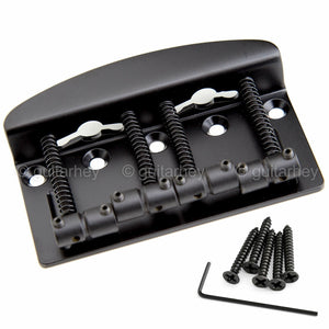 NEW Hipshot 4-String Vintage Bass Bridge .669" String Spacing Quick Load - BLACK