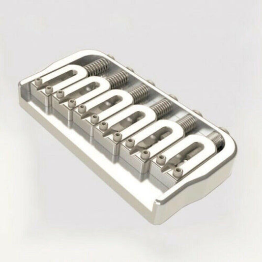 USA Hipshot 41065N 6 Strings Hardtail Fixed Bridge .175" Floor Height - NICKEL