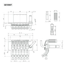 Load image into Gallery viewer, NEW Gotoh GE1996T Floyd Rose Locking Tremolo Guitar Bridge - 33mm Block - CHROME