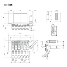 Load image into Gallery viewer, NEW Gotoh GE1996T Floyd Rose Locking Tremolo Guitar Bridge - 36mm Block - CHROME