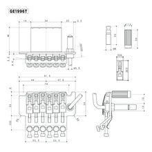Load image into Gallery viewer, NEW Gotoh GE1996T Floyd Rose Locking Tremolo Guitar Bridge - 40mm Block - CHROME