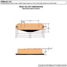 Load image into Gallery viewer, NEW DiMarzio DP175S True Velvet Middle Single Coil Pickup for Strat - BLACK