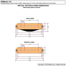 Load image into Gallery viewer, NEW DiMarzio DP422 Injector Neck Single Coil Pickup for Strat - WHITE