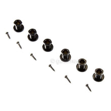 Load image into Gallery viewer, NEW Hipshot 6-in-Line LOCKING Tuners PEARLOID Buttons Non-Staggered - BLACK