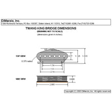 Load image into Gallery viewer, NEW DiMarzio DP173 Twang King Bridge Tele Pickup Telecaster - BLACK
