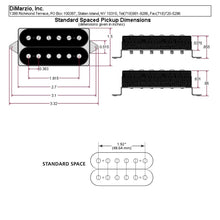 Load image into Gallery viewer, NEW DiMarzio DP151 PAF Pro Guitar Humbucker Standard Spaced - BLACK