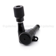 Carregar imagem no visualizador da galeria, Hipshot 6-in-Line Schaller Mini M6 Style KNURLED Butttons Non-Staggered - BLACK