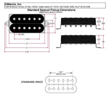 Carregar imagem no visualizador da galeria, NEW DiMarzio DP219 D Activator Neck Guitar Humbucker Standard Spaced - BLACK