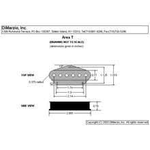 Load image into Gallery viewer, NEW DiMarzio DP421 Area Hot T Bridge Tele Pickup Telecaster - BLACK