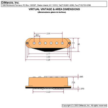 Carregar imagem no visualizador da galeria, NEW DiMarzio DP423 Injector Bridge Strat Guitar Pickup Strat - WHITE