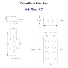 Load image into Gallery viewer, NEW Aguilar AG 4M/J-HC 4-String HUM-CANCELING MusicMan Pickup Set - BLACK