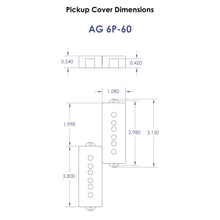 Carregar imagem no visualizador da galeria, NEW Aguilar AG 6P-60 6-String Precision P Bass PB Pickup 60&#39;s Era - BLACK