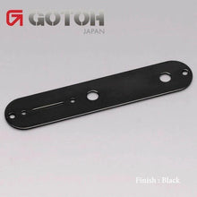 Load image into Gallery viewer, NEW Gotoh Control Plate for Fender Guitar Telecaster Tele w/ Screws - BLACK