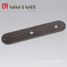 Load image into Gallery viewer, NEW Gotoh Control Plate for Fender Guitar Telecaster Tele w/ Screws, COSMO BLACK