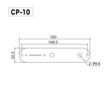 Load image into Gallery viewer, NEW Gotoh Control Plate for Fender Guitar Telecaster Tele w/ Screws, COSMO BLACK