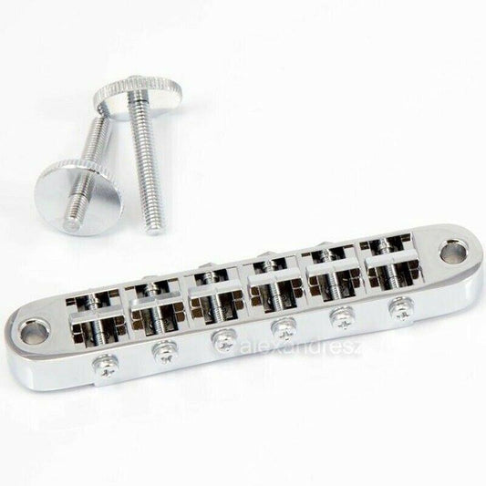 NEW Gotoh GE103B-BS Nashville Tune-o-matic Bridge w/ BRASS Saddles - CHROME