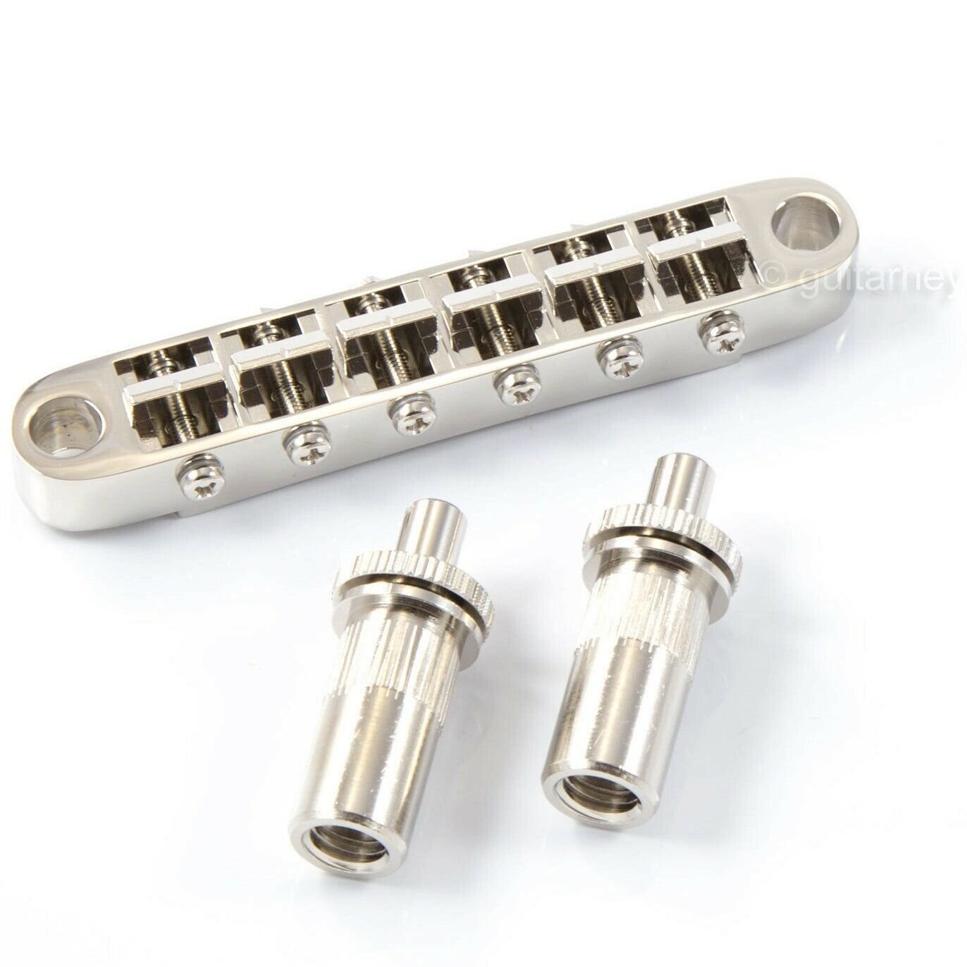 NEW Gotoh GE103B-T-BS Large Metric Posts w/ BRASS Saddles Tune-O-Matic - NICKEL