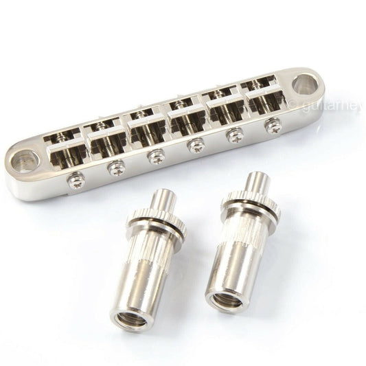 NEW Gotoh GE103B-T-BS Large Metric Posts w/ BRASS Saddles Tune-O-Matic - NICKEL