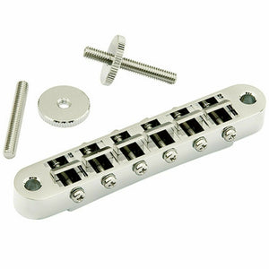 NEW Gotoh GE103B-BS Nashville Tune-o-matic Bridge w/ BRASS Saddles - NICKEL