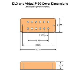 NEW DiMarzio DP162 DLX Plus Neck Soapbar Guitar Humbucker Pickup - CREAM