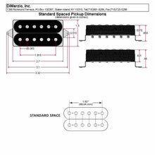 Load image into Gallery viewer, NEW DiMarzio DP192 Air Zone Guitar Humbucker Standard Spaced - BLACK