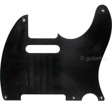 MASTER RELIC Non-Beveled 5-Hole 1-Ply Pickguard for Fender Telecaster AGED BLACK