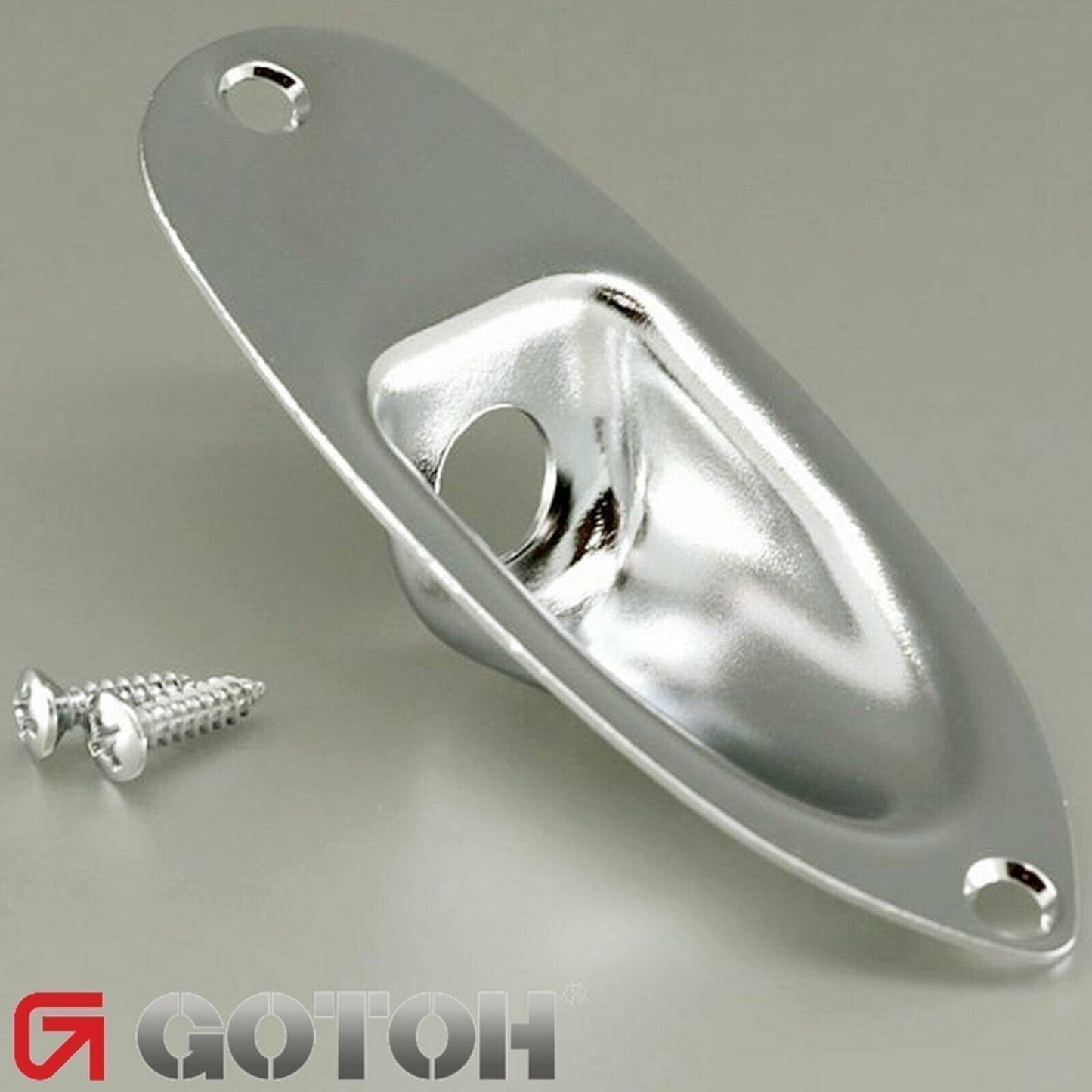 NEW Gotoh JCS-1 Stratocaster Jack Plate Fender Stratocaster Style - NICKEL