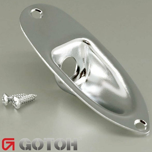 NEW Gotoh JCS-1 Stratocaster Jack Plate Fender Stratocaster Style - NICKEL