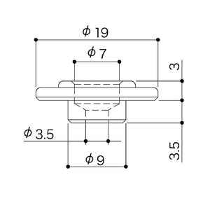 NEW Gotoh RB20 Round String Retainer Guide for Fender® P/Jazz Bass Style, NICKEL