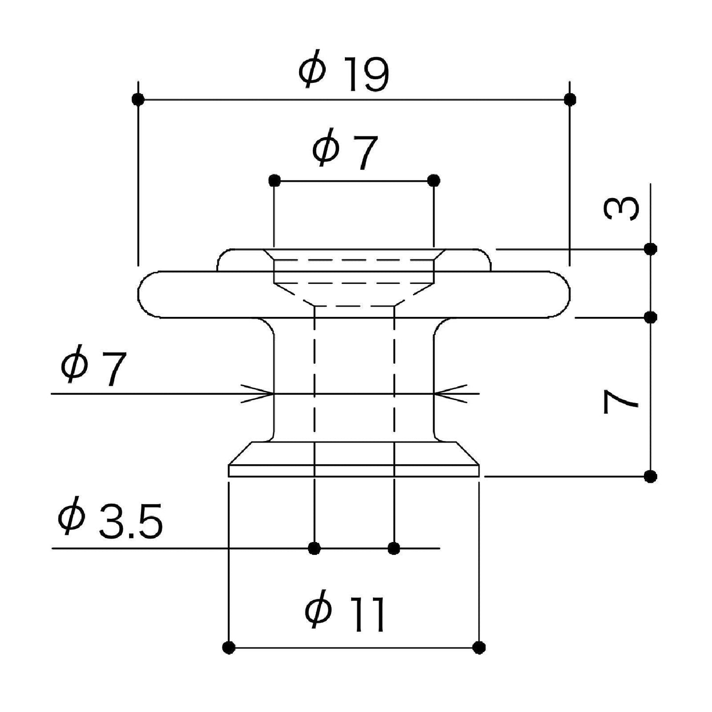 NEW Gotoh RB30 TALL HEIGHT Round String Retainer Guide for Bass - COSMO BLACK