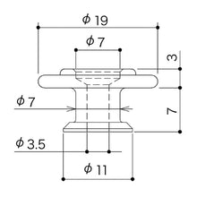 Load image into Gallery viewer, NEW Gotoh RB30 TALL HEIGHT Round String Retainer Guide for Bass - GOLD