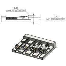 Load image into Gallery viewer, NEW Hipshot 5K400C KickAss Bass Bridge 4-String Retrofits Badass Bass - CHROME