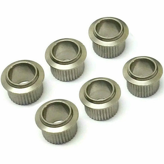 NEW (6) Gotoh Bushings for 9.2mm Peghole, 6.5mm inside diameter Post AGED NICKEL