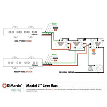 Load image into Gallery viewer, NEW DiMarzio DP123 Model J Pair Original Fender Jazz Bass Bridge &amp; Neck - CREAM